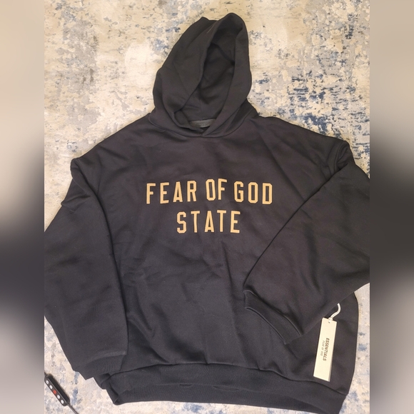 Fear of God State Black Hoodie. Essentials. Xl But Fits Like A LARGE